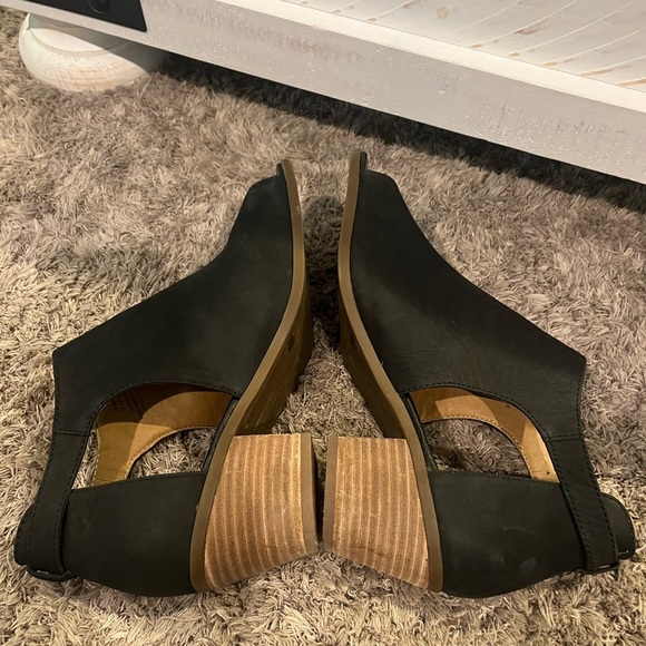 Lucky Brand Black Peep-Toe Mules - Picture 5 of 5